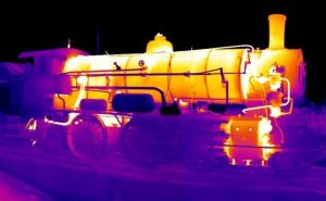Infrared image locomotive